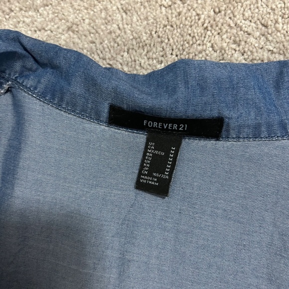 Chambray Tie-Waist Jumpsuit - Picture 5 of 5